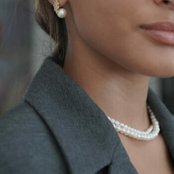 Unique pearl earrings